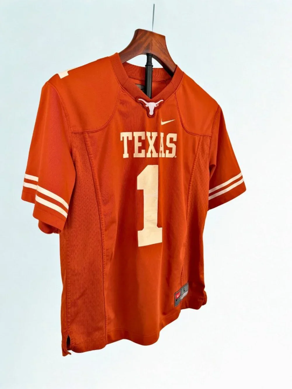 Nike Texas Longhorns Football Jersey Kids Size Large Burnt Orange